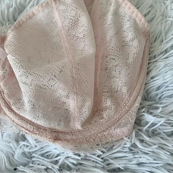 Freya Lingerie Plunge Bra Pastel Pink Unlined Underwire 30I AA1011Pel - Picture 5 of 11